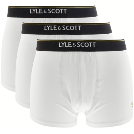 Product Image for Lyle And Scott Three Pack Boxer Trunks White