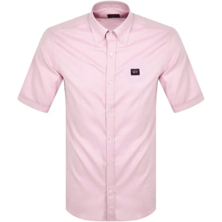 Product Image for Paul And Shark Cotton Short Sleeve Shirt Pink