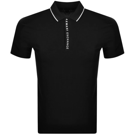 Product Image for Armani Exchange Short Sleeved Polo T Shirt Black