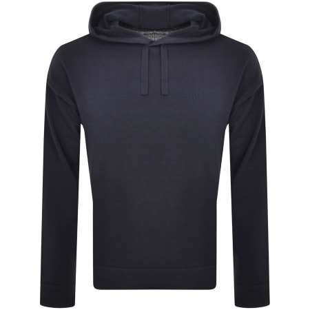 Product Image for Armani Exchange Knitted Pullover Hoodie Navy