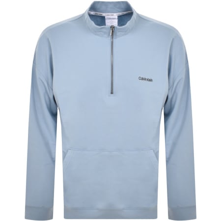 Product Image for Calvin Klein Lounge Half Zip Sweatshirt Blue