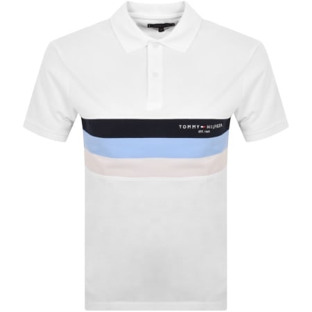Product Image for Tommy Hilfiger Logo Polo T Shirt White