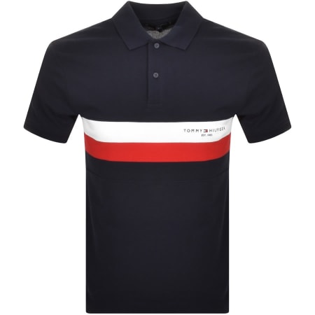 Product Image for Tommy Hilfiger Logo Polo T Shirt Navy