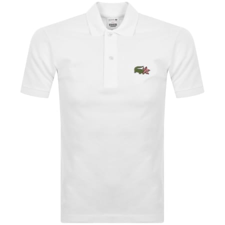 Product Image for Lacoste X Netflix Short Sleeved Polo T Shirt White