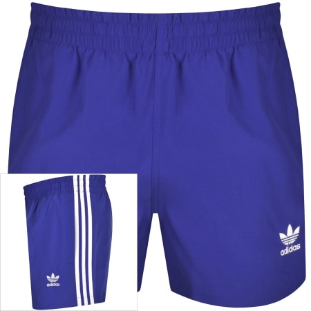 Product Image for adidas Three Stripes Swim Shorts Blue
