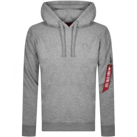 Product Image for Alpha Industries X Fit Hoodie Grey