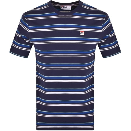 Product Image for Fila Vintage Yarn Dye Stripe T Shirt Navy