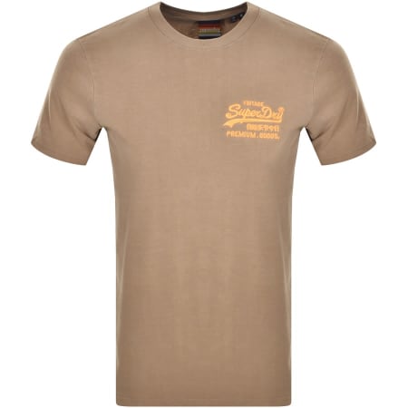 Product Image for Superdry Short Sleeved T Shirt Brown