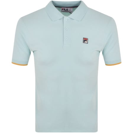 Product Image for Fila Vintage Tipped Rib Basic Polo T Shirt Blue