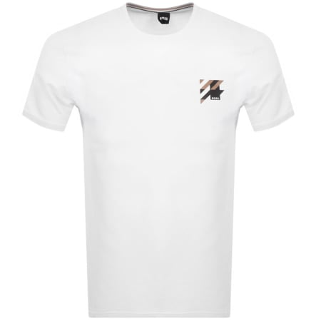 Product Image for BOSS Dynamic Logo T Shirt White