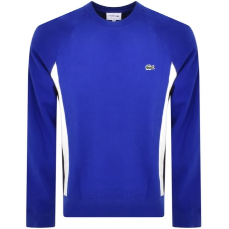 Product Image for Lacoste Panel Crew Neck Sweatshirt Blue