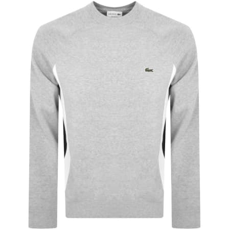 Product Image for Lacoste Panel Crew Neck Sweatshirt Grey