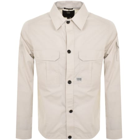 Product Image for G Star Raw Two Pocket Long Sleeved Shirt Beige