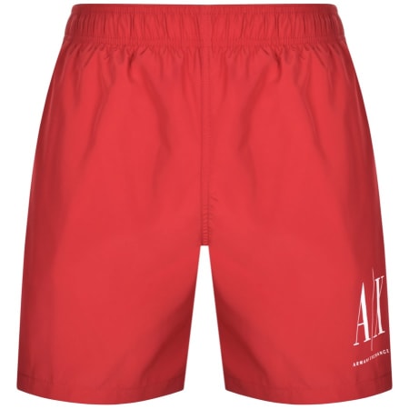 Product Image for Armani Exchange Logo Swim Shorts Red