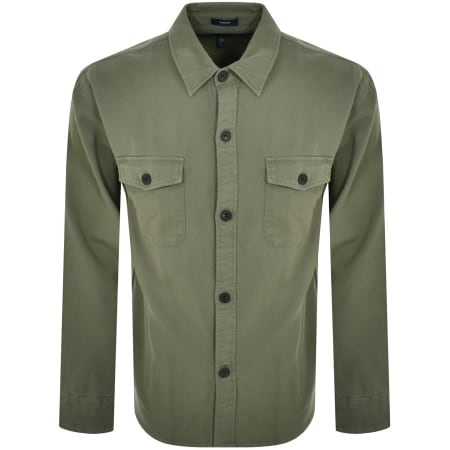 Product Image for Gant Heavy Twill Overshirt Green