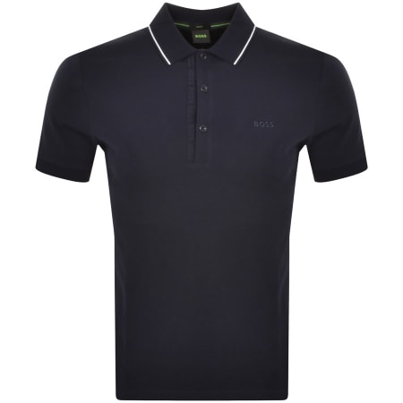 Product Image for BOSS Paule 4 Jersey Polo T Shirt Navy