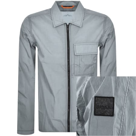 Product Image for BOSS Loony Long Sleeve Overshirt Grey