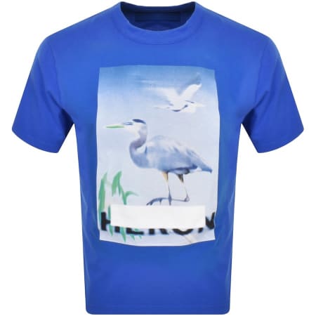 Product Image for Heron Preston Censored Heron Logo T Shirt Blue