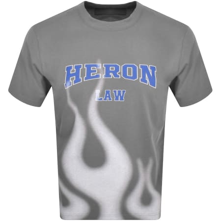 Product Image for Heron Preston Heron Law Flames T Shirt Grey