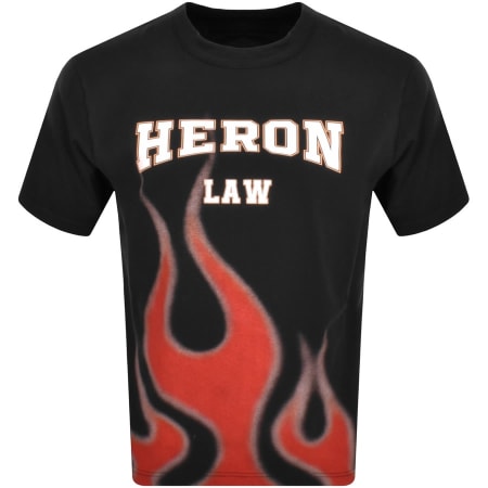 Product Image for Heron Preston Heron Law Flames T Shirt Black