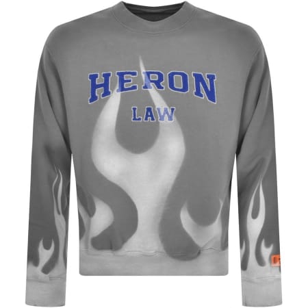Product Image for Heron Preston Times Flames Sweatshirt Grey