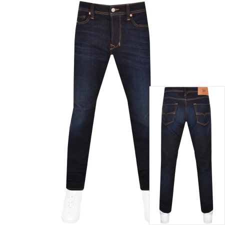 Emporio Armani J21 Regular Jeans Mid Wash Navy | Mainline Menswear