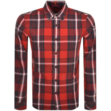 Product Image for BOSS Rickert Long Sleeved Shirt Red