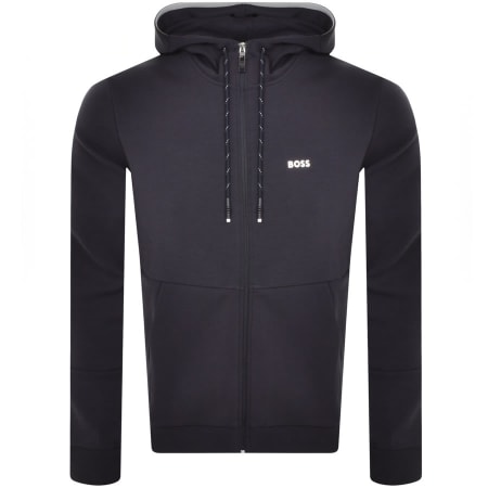 Product Image for BOSS Saggy 1 Full Zip Hoodie Navy