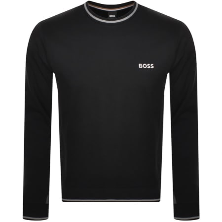 Lacoste Half Zip Logo Sweatshirt Black | Mainline Menswear