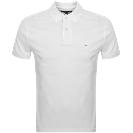 Product Image for Tommy Hilfiger Flag Placket Polo T Shirt White