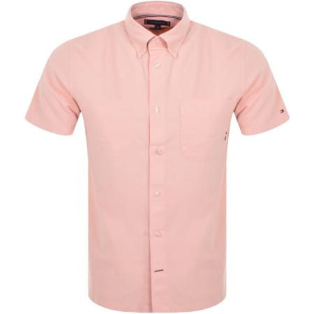Product Image for Tommy Hilfiger Short Sleeve Oxford Shirt Pink