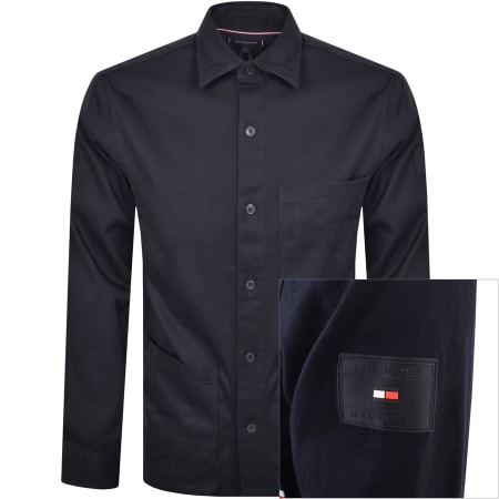 Product Image for Tommy Hilfiger Heavy Twill Solid Overshirt Navy