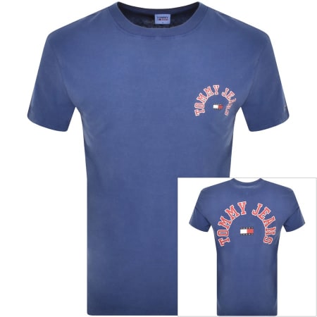 Product Image for Tommy Jeans Classic Curved TJ College T Shirt Blue