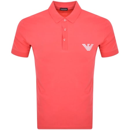 Product Image for Emporio Armani Beachwear Polo T Shirt Pink