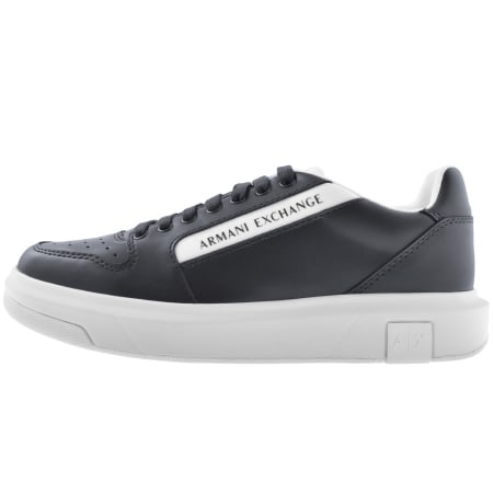 Product Image for Armani Exchange Logo Trainers Navy