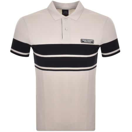 Product Image for Armani Exchange Short Sleeved Polo T Shirt Grey