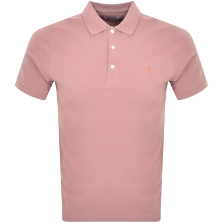 Product Image for Farah Vintage Blanes Polo T Shirt Pink