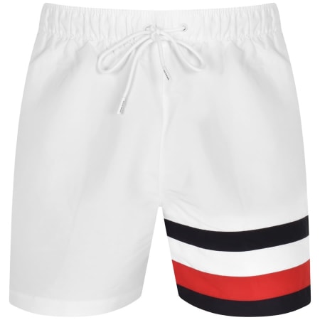 Product Image for Tommy Hilfiger Global Stripe Swim Shorts White