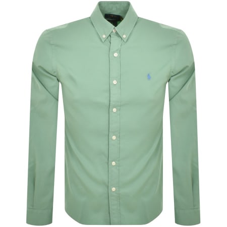Product Image for Ralph Lauren Slim Fit Long Sleeve Shirt Green