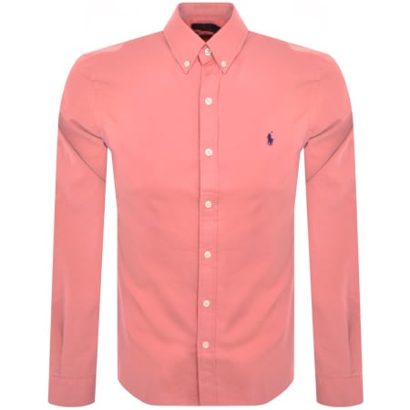 Product Image for Ralph Lauren Slim Fit Long Sleeve Shirt Pink
