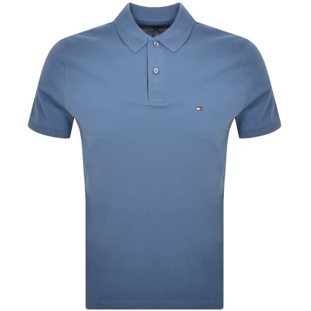 Product Image for Tommy Hilfiger Flag Placket Polo T Shirt Blue