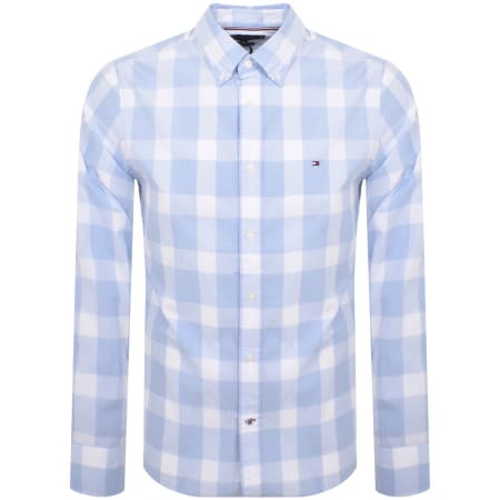 Product Image for Tommy Hilfiger Long Sleeve Check Shirt Blue