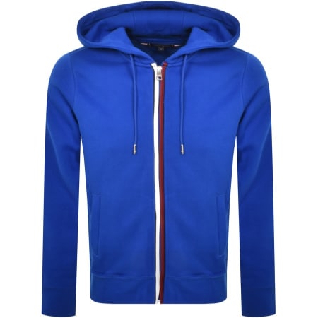 Product Image for Tommy Hilfiger Global Stripe Full Zip Hoodie Blue