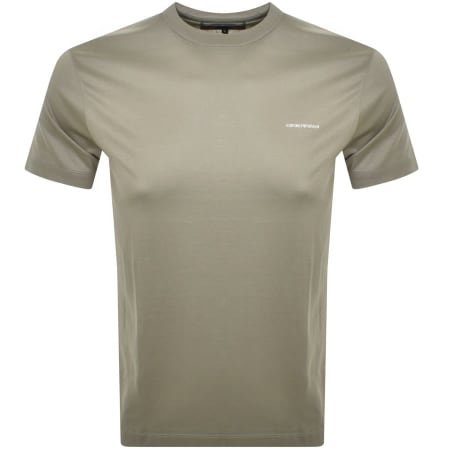 Product Image for Emporio Armani Short Sleeved Logo T Shirt Green