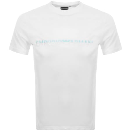 Product Image for Emporio Armani Short Sleeved Logo T Shirt White