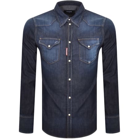 Product Image for DSQUARED2 Classic Western Denim Shirt Blue