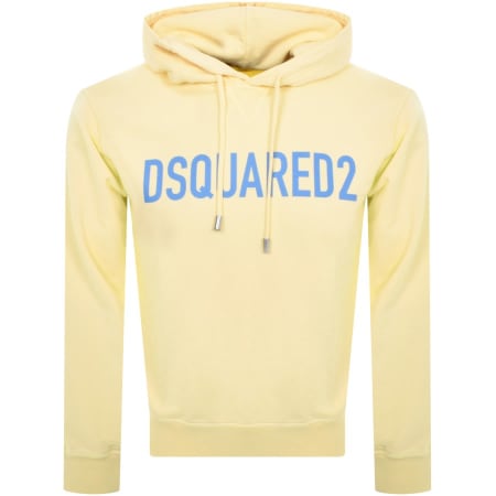 Product Image for DSQUARED2 Logo Pullover Hoodie Yellow