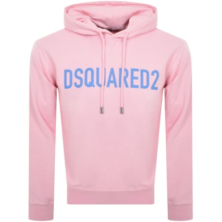Product Image for DSQUARED2 Logo Pullover Hoodie Pink