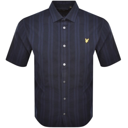 Product Image for Lyle And Scott Barre Short Sleeve Shirt Navy