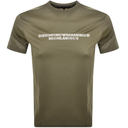 Recommended Product Image for Emporio Armani Crew Neck Logo T Shirt Green